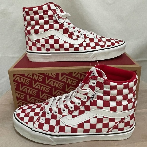 Vans Shoes - Vans Unisex Women's Size 9 Filmore High Top Red White Checkeredboard Sneaker New